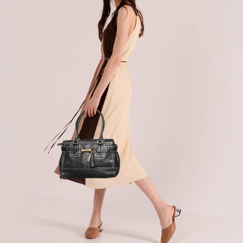 Coach Hamptons 10212 Black Vintage - Picture 1 of 14